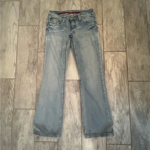 Y2K Refuge Light Wash Low Rise Bootcut  Jeans - Picture 2 of 9